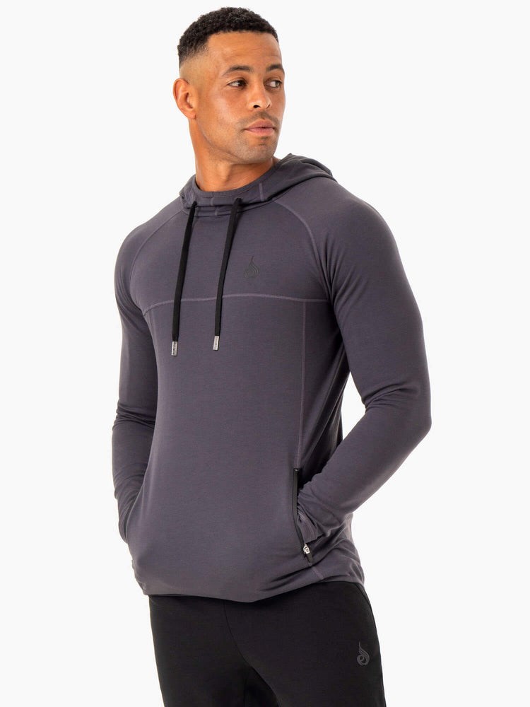 Ryderwear Optimal Pullover Hoodie Charcoal | UXG-263895