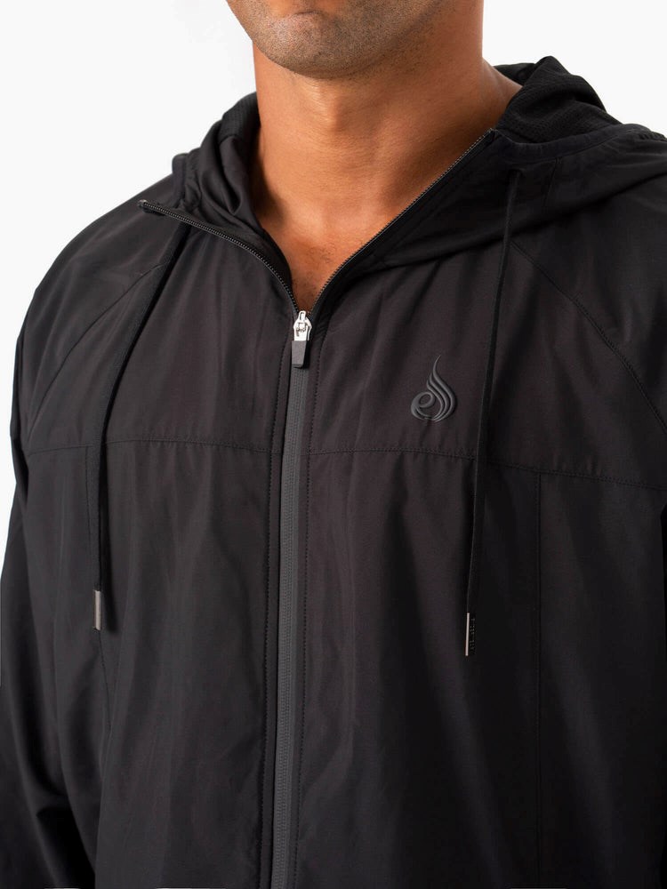 Ryderwear Optimal Windbreaker Jacket Svarta | WLJ-169830