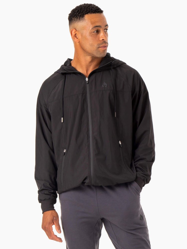 Ryderwear Optimal Windbreaker Jacket Svarta | WLJ-169830