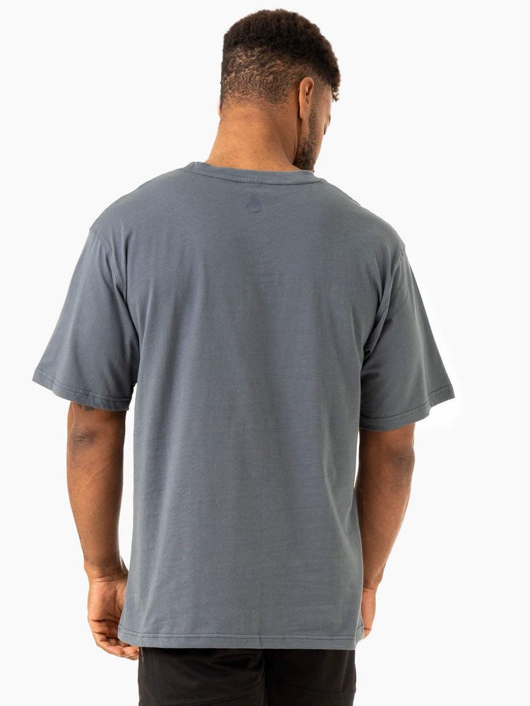 Ryderwear Overdrive Oversized T-Shirt Blå | VNW-714960