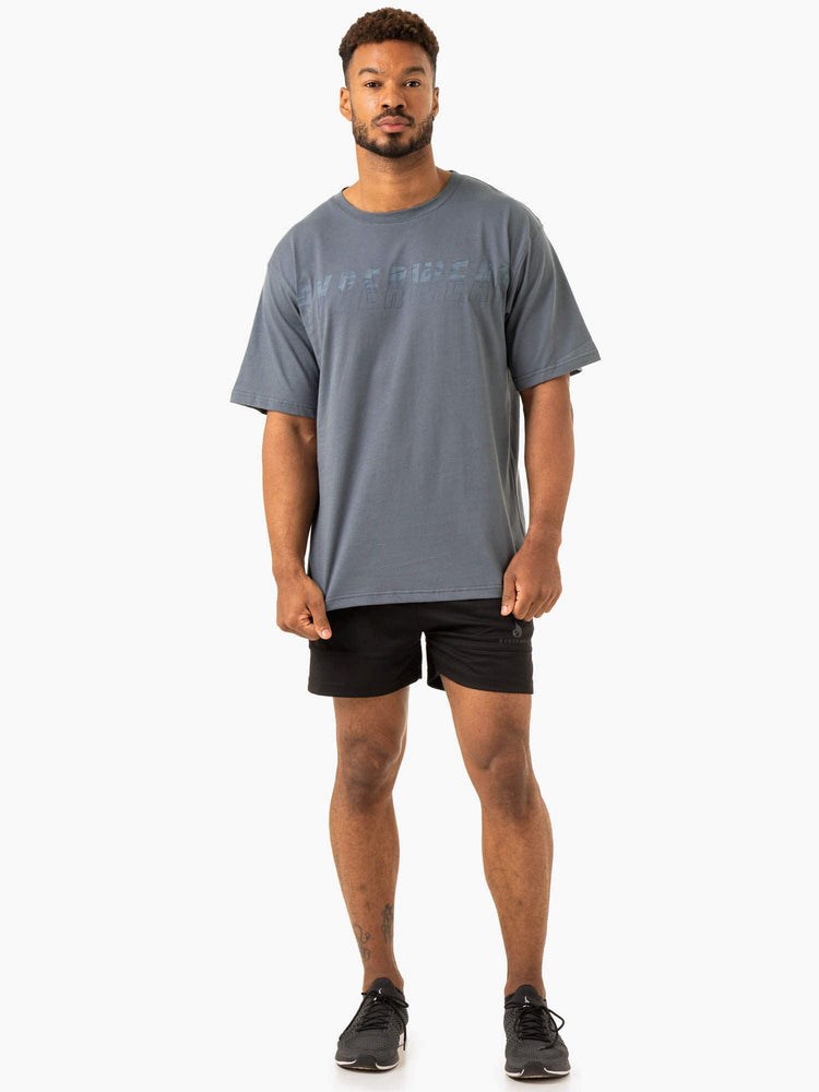 Ryderwear Overdrive Oversized T-Shirt Blå | VNW-714960