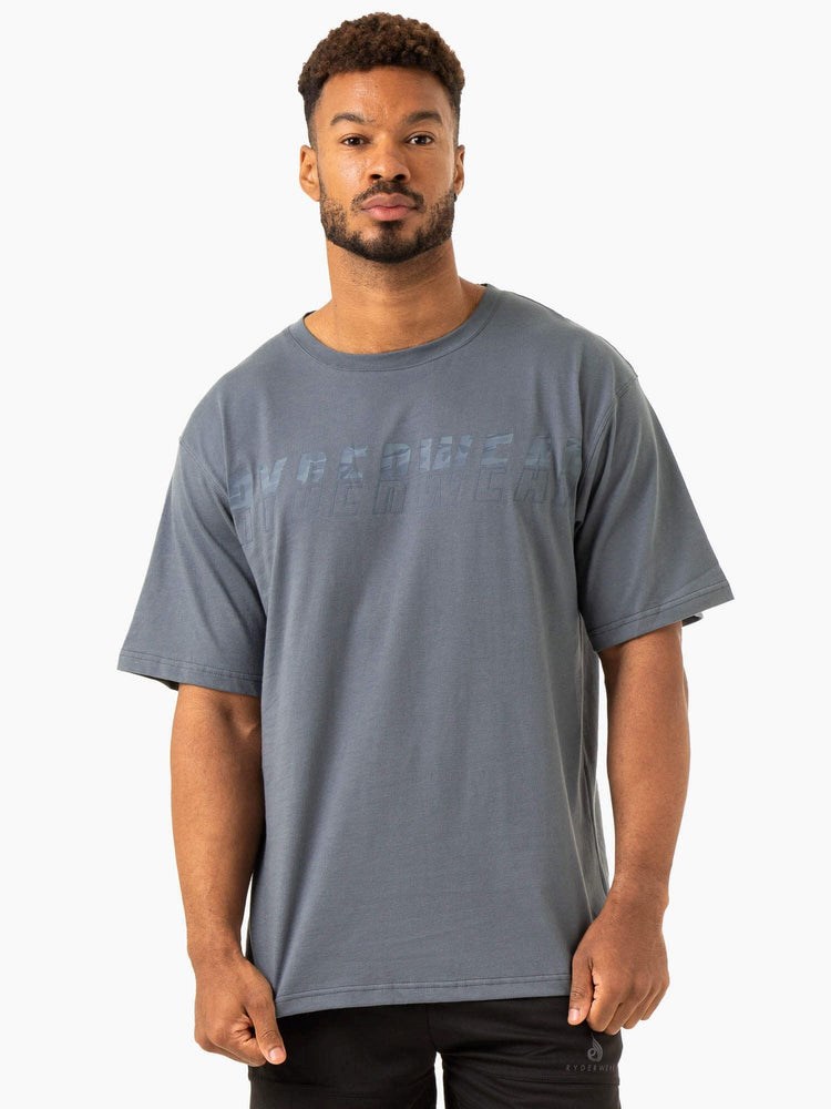 Ryderwear Overdrive Oversized T-Shirt Blå | VNW-714960