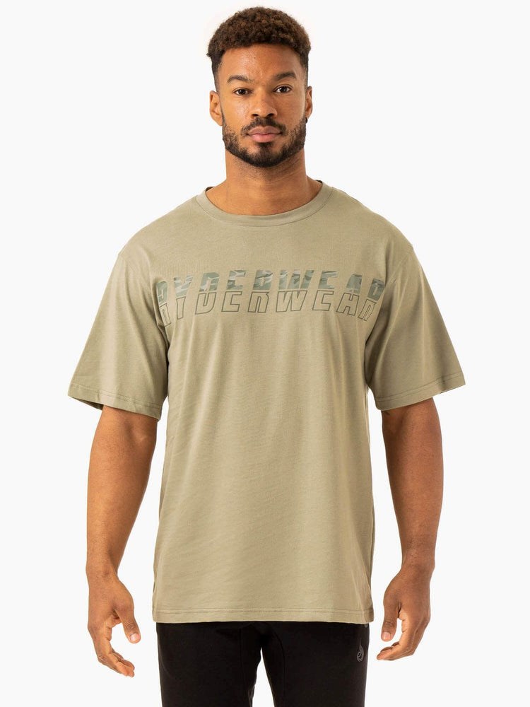 Ryderwear Overdrive Oversized T-Shirt Gröna | HOS-754163