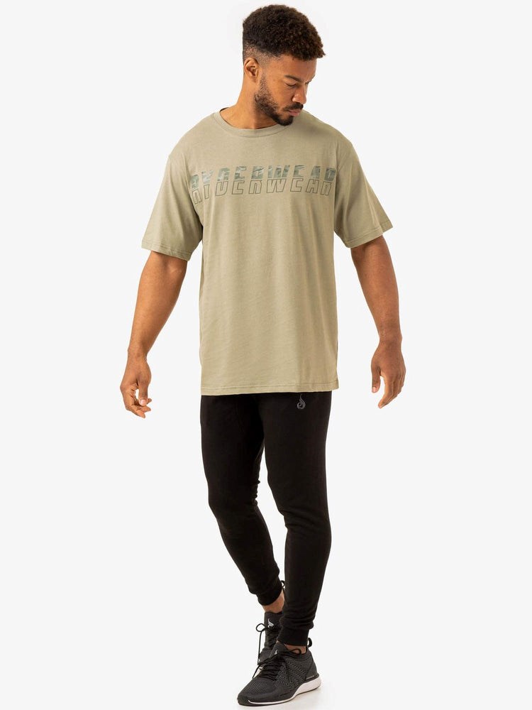 Ryderwear Overdrive Oversized T-Shirt Gröna | HOS-754163