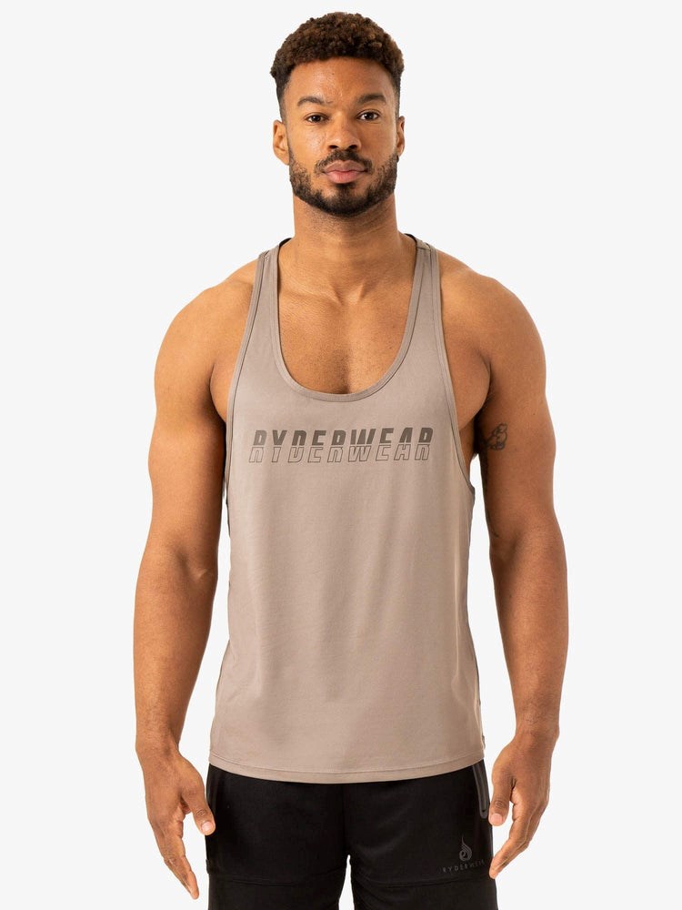 Ryderwear Overdrive Stringer T-Back Mushroom | TCX-023678