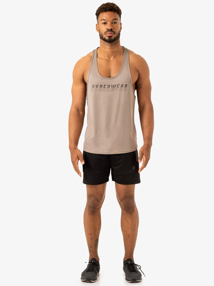 Ryderwear Overdrive Stringer T-Back Mushroom | TCX-023678