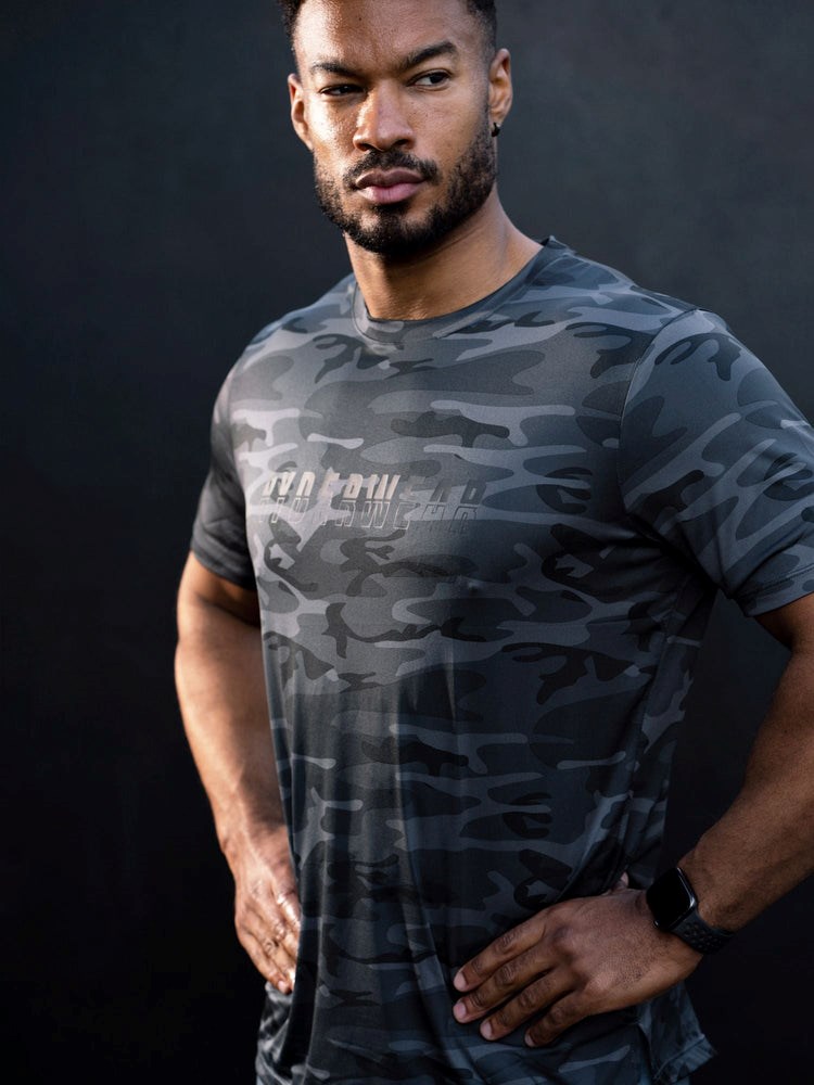 Ryderwear Overdrive T-Shirt Svarta Camo | TQM-543278