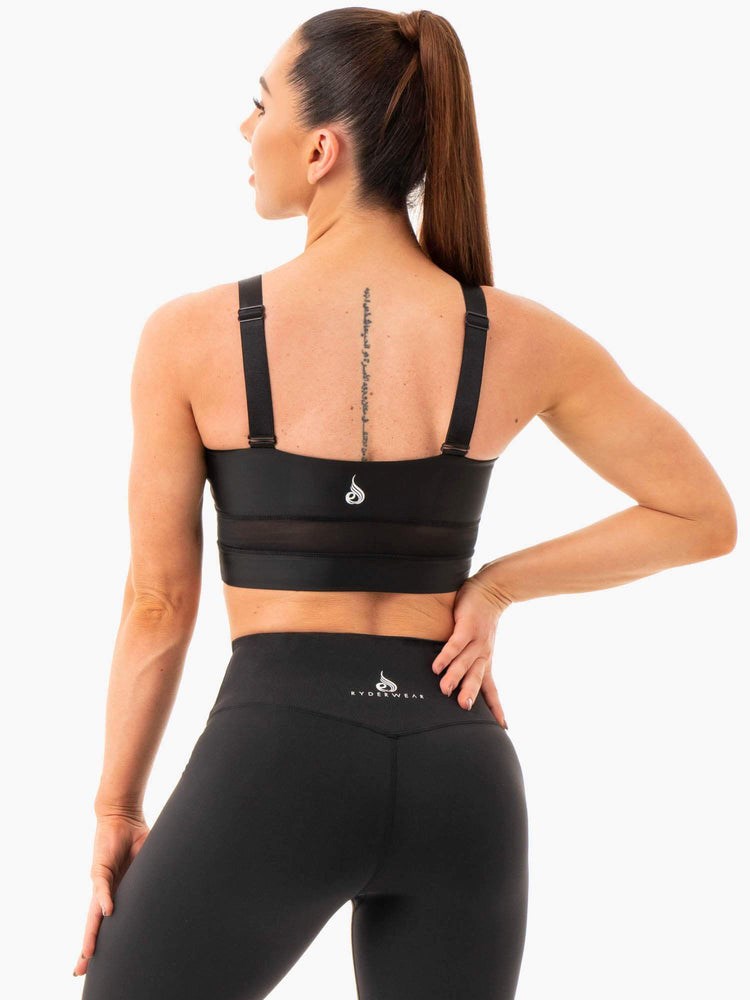 Ryderwear Palm Convertible Sports Bra Svarta | XVL-705891