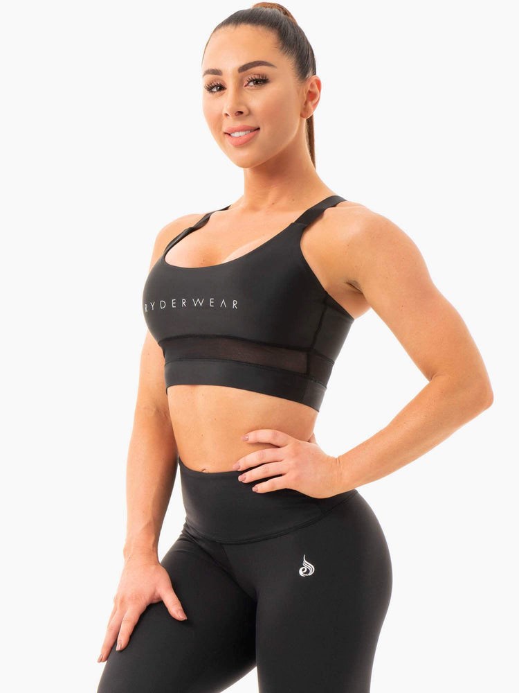 Ryderwear Palm Convertible Sports Bra Svarta | XVL-705891