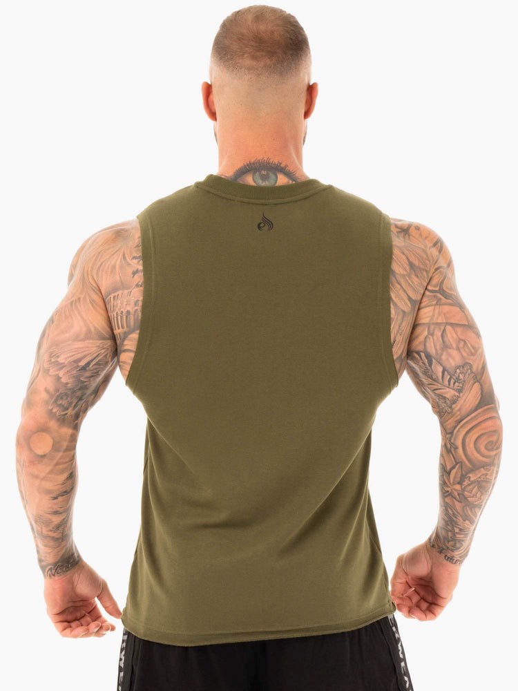 Ryderwear Performance Baller Tank Khaki | YSO-150243