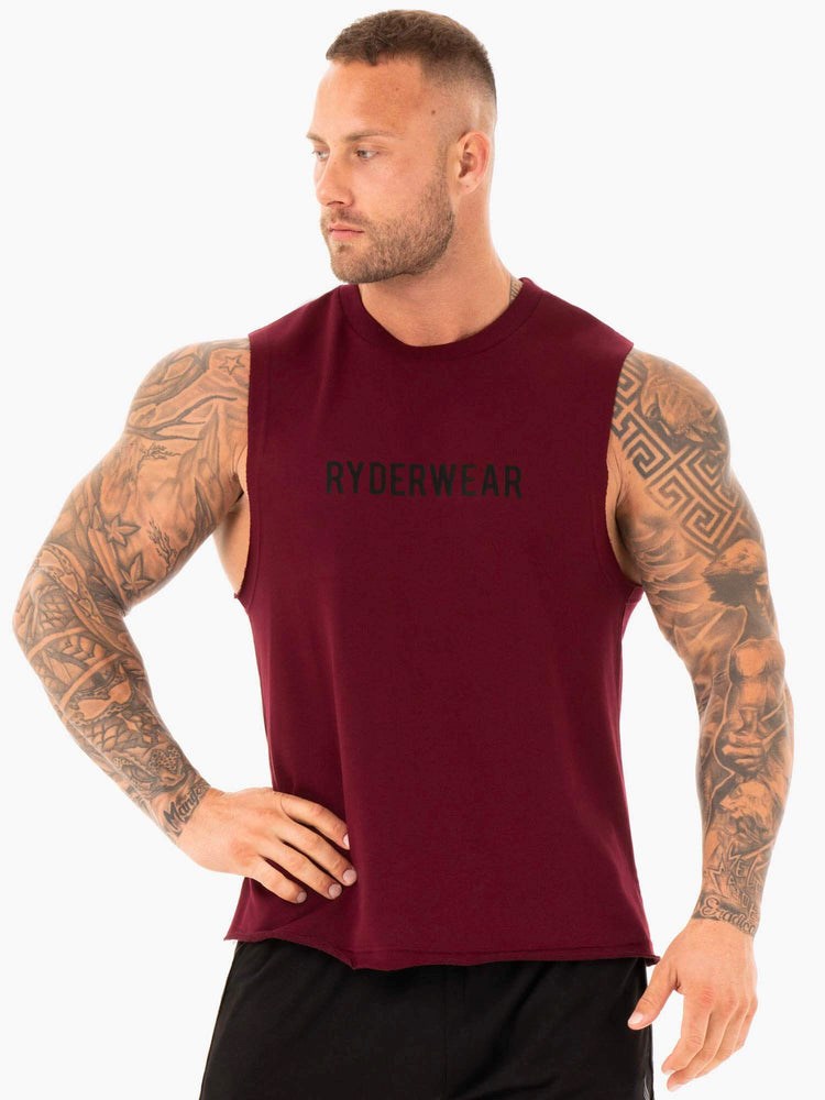 Ryderwear Performance Baller Tank Vinröda | SOI-879463