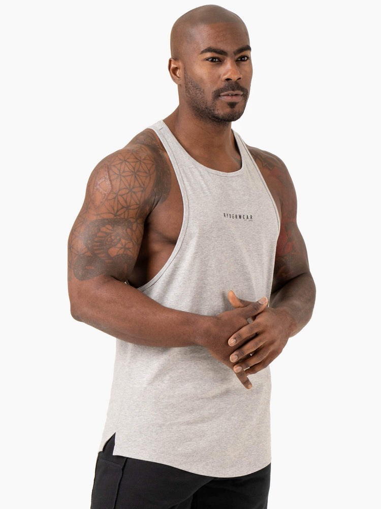 Ryderwear Pursuit Baller Tank Ljusgrå | TCU-128794