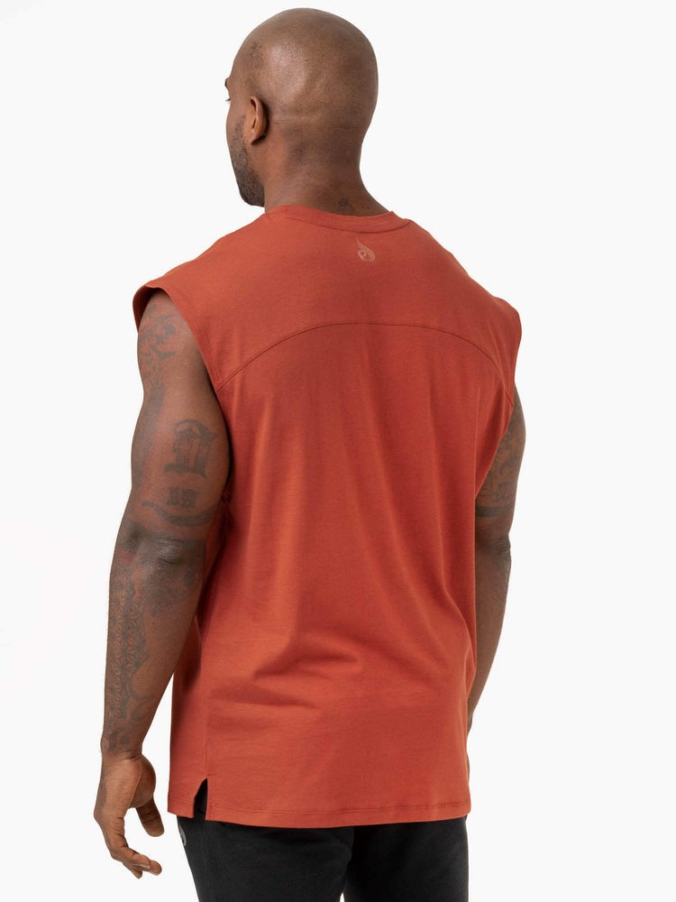 Ryderwear Pursuit Breda Cut Tank Röda | YHJ-092758