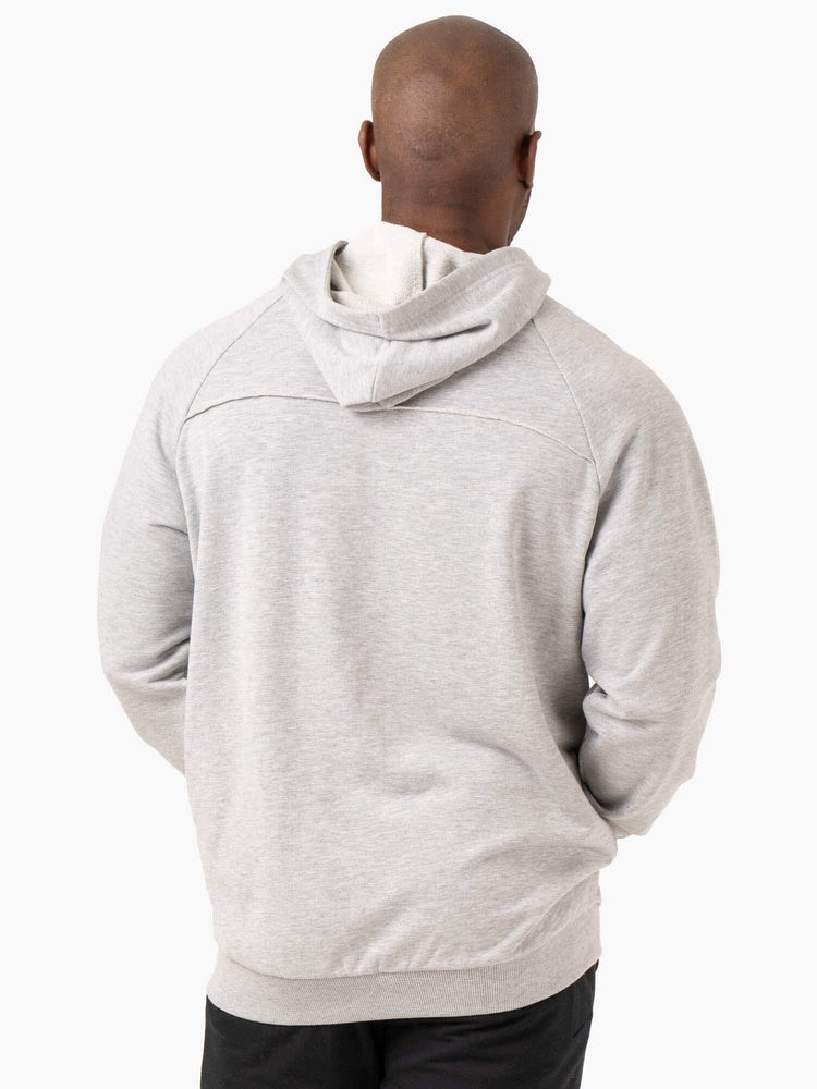 Ryderwear Pursuit Zip Up Hoodie Ljusgrå | AZD-462718