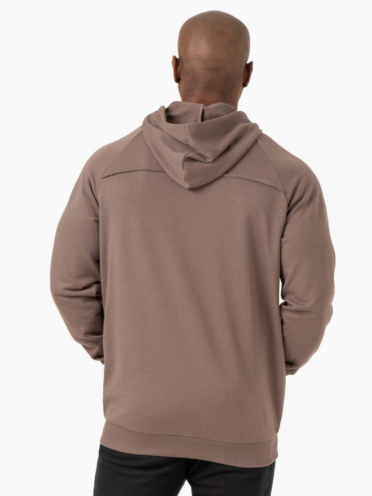 Ryderwear Pursuit Zip Up Hoodie Taupe | BXD-239058