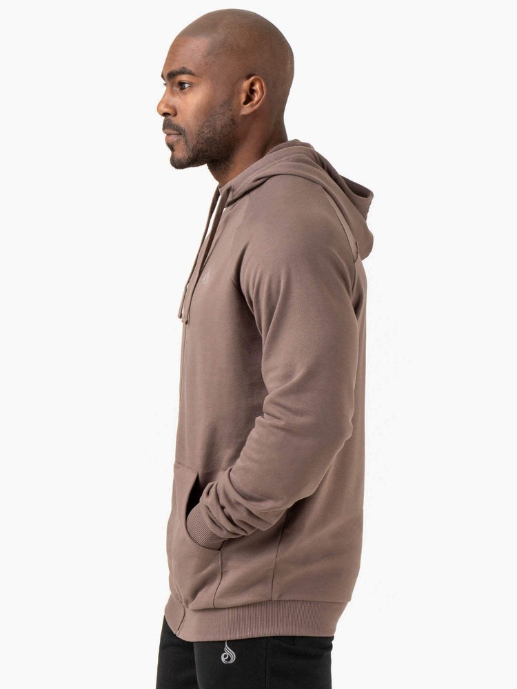 Ryderwear Pursuit Zip Up Hoodie Taupe | BXD-239058