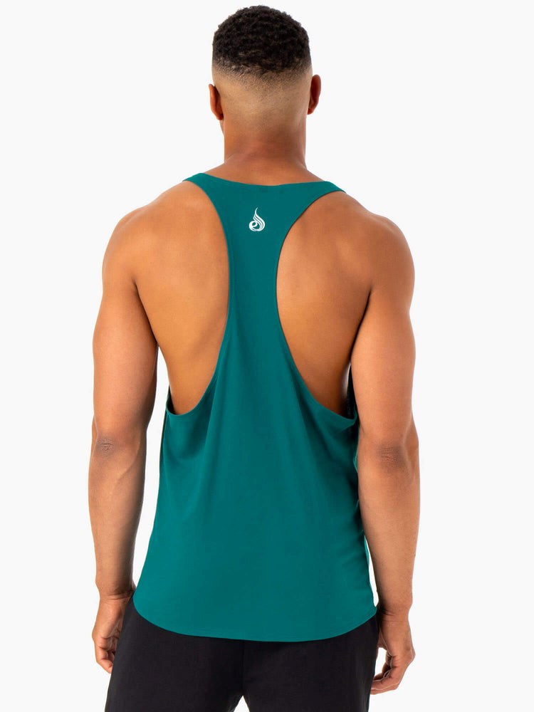 Ryderwear Recharge Stringer T-Back Teal | UWE-567942