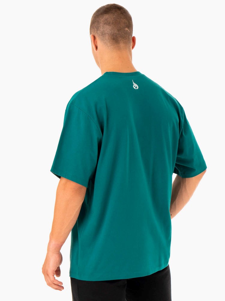 Ryderwear Recharge T-Shirt Teal | PQZ-132609