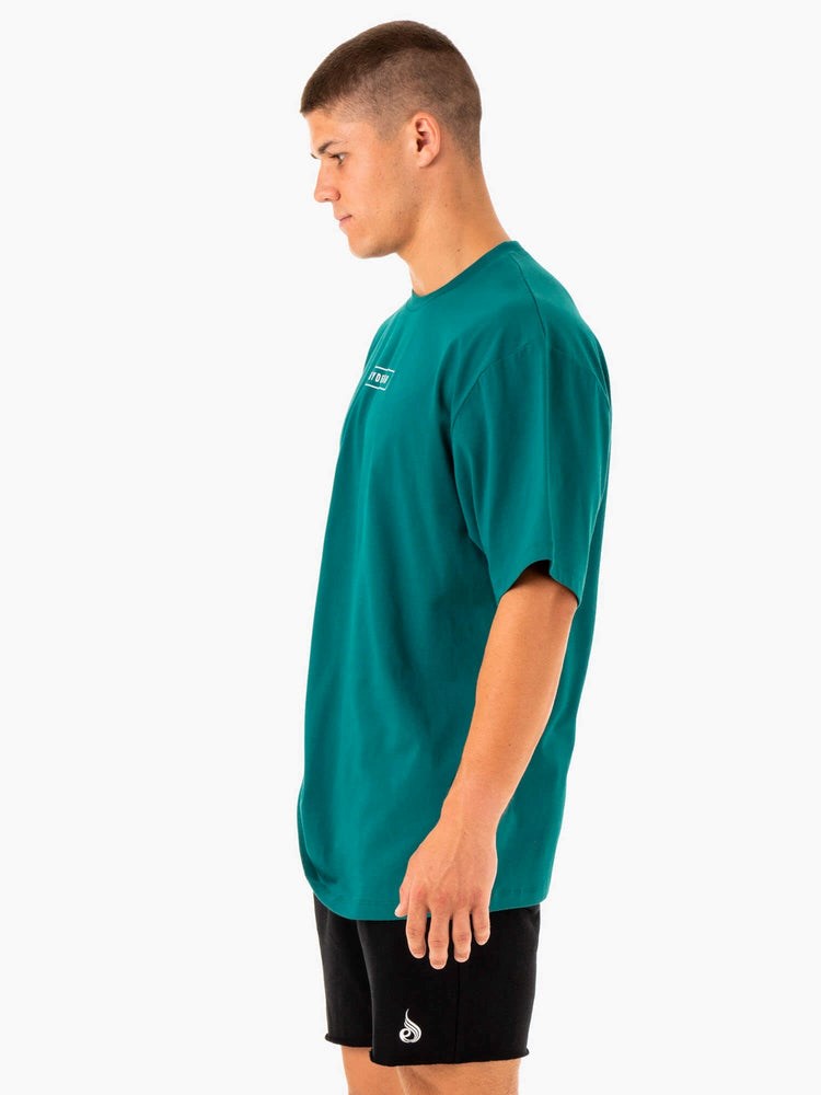 Ryderwear Recharge T-Shirt Teal | PQZ-132609