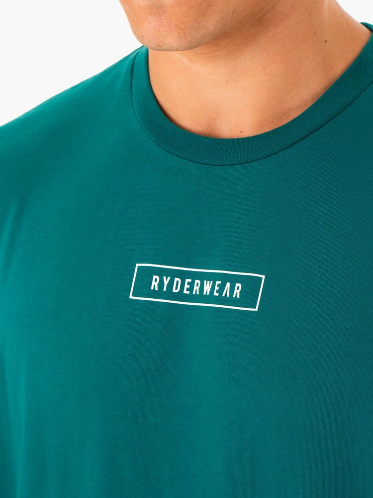 Ryderwear Recharge T-Shirt Teal | PQZ-132609