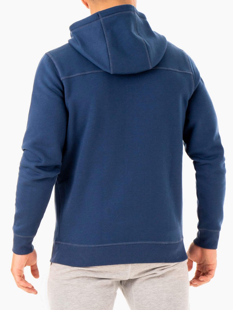 Ryderwear Recharge Zip Up Hoodie Blå | NMF-406927