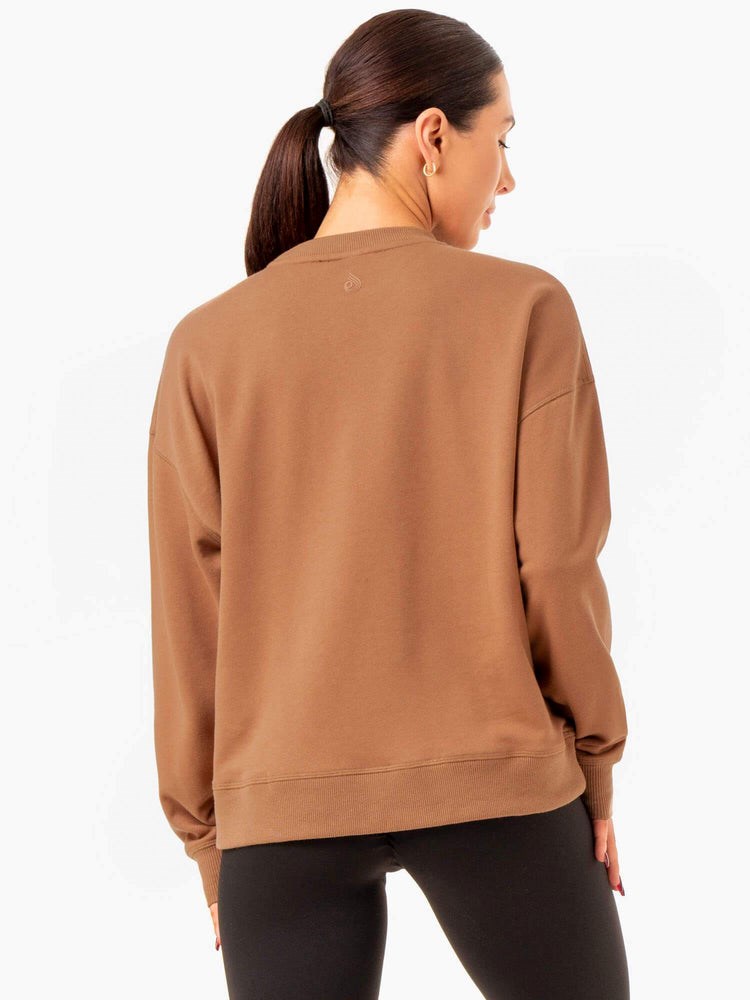 Ryderwear Recover Lätta Tröja Mocha | WDB-218370