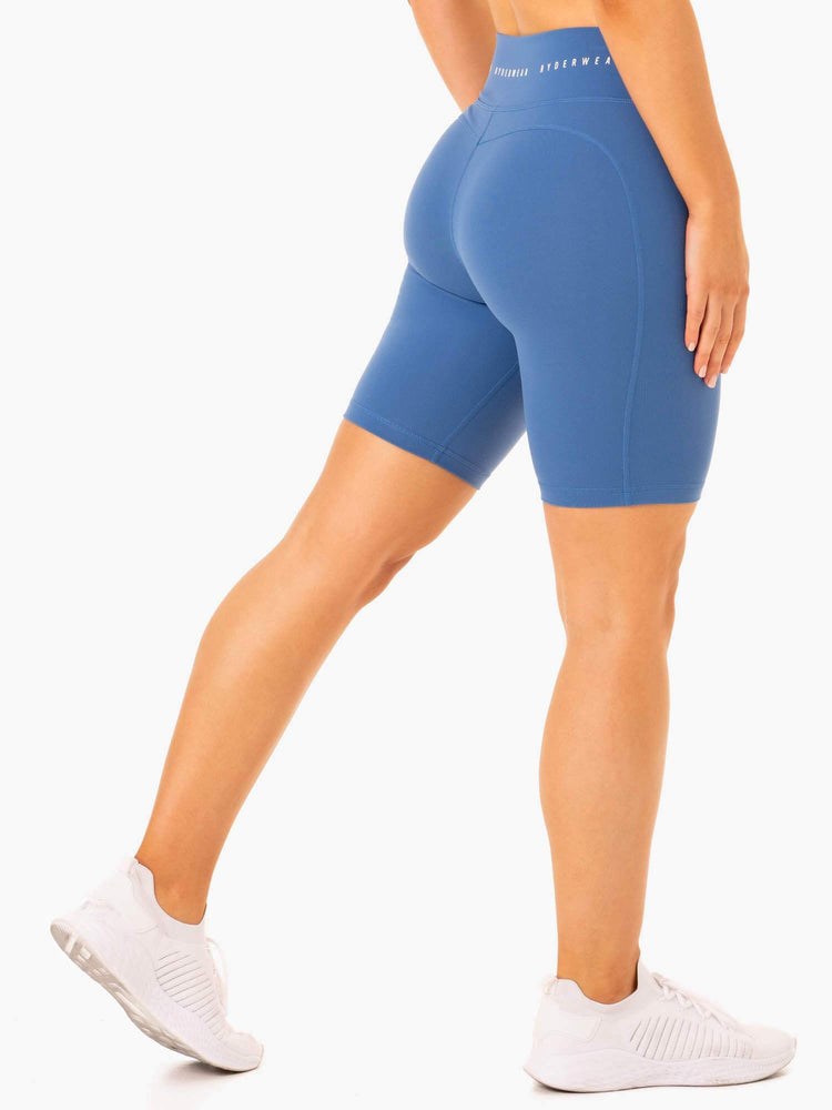 Ryderwear Reflex High Waisted Bike Shorts Blå | BHI-184960