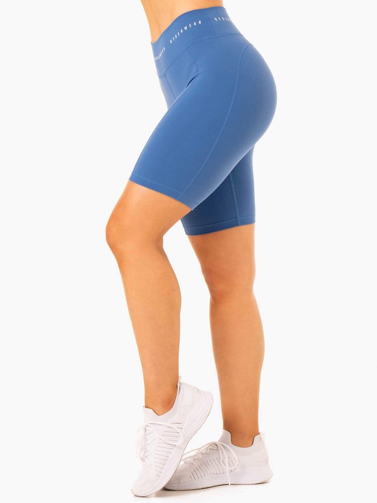 Ryderwear Reflex High Waisted Bike Shorts Blå | BHI-184960