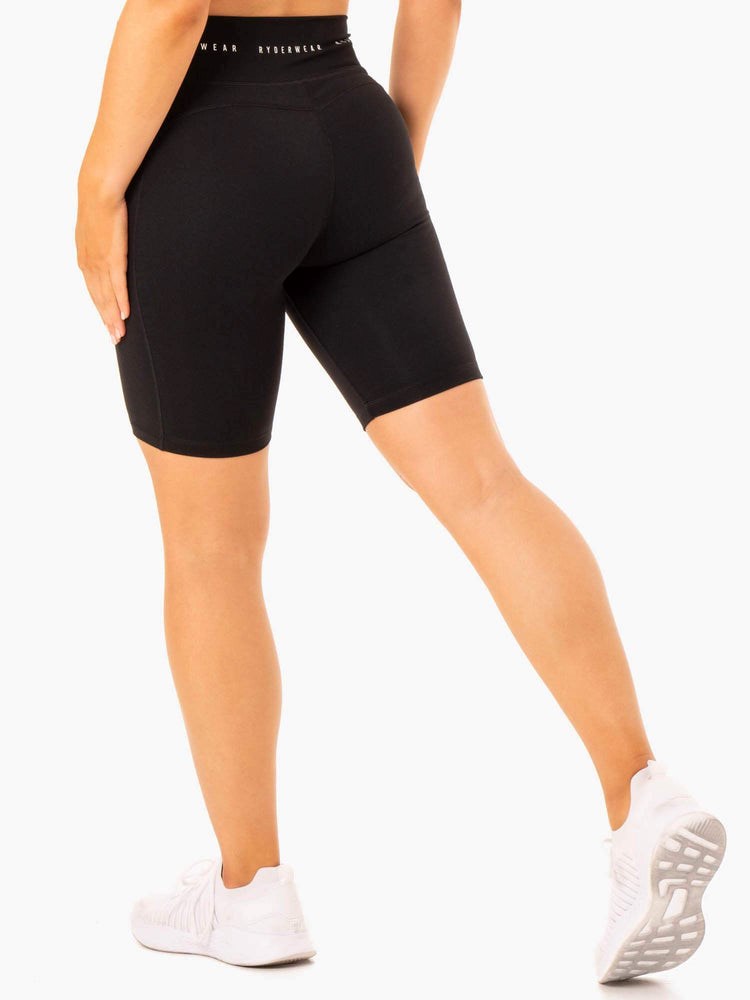 Ryderwear Reflex High Waisted Bike Shorts Svarta | ROK-016523