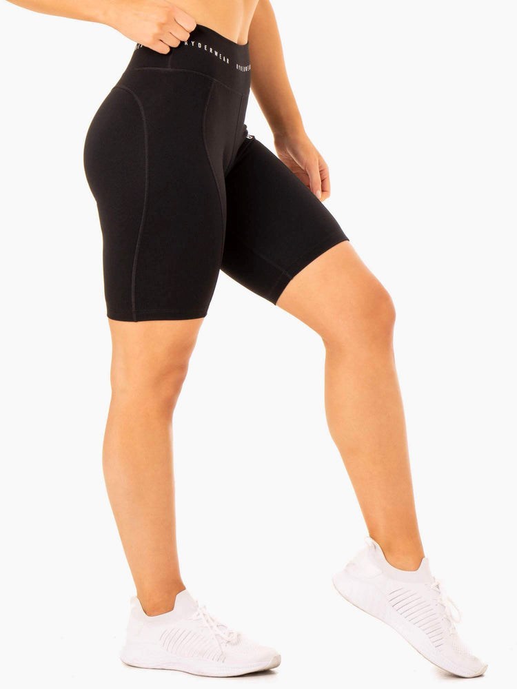 Ryderwear Reflex High Waisted Bike Shorts Svarta | ROK-016523