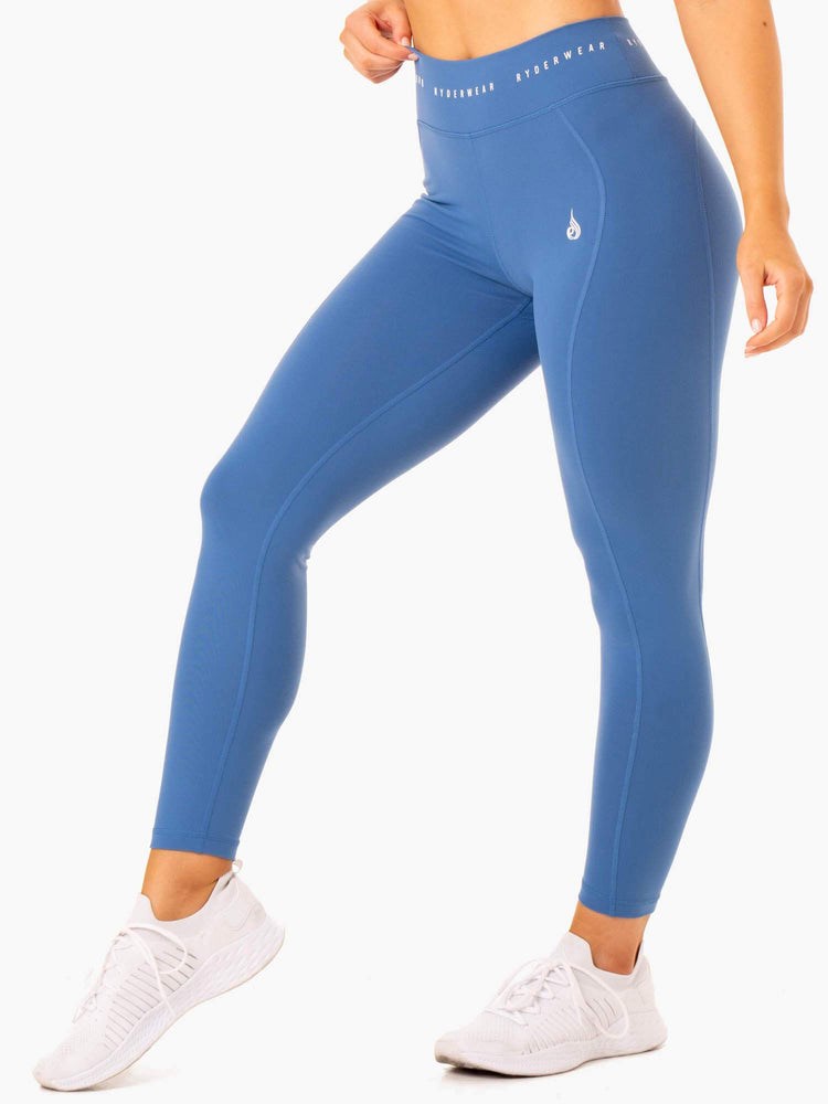 Ryderwear Reflex High Waisted Leggings Blå | NGJ-064583