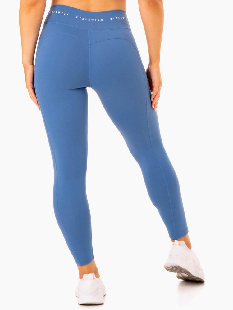 Ryderwear Reflex High Waisted Leggings Blå | NGJ-064583