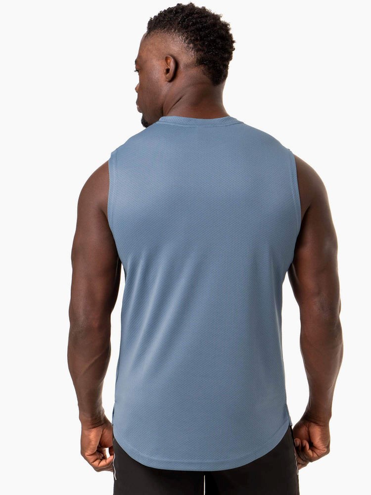 Ryderwear Reflex Mesh Baller Tank Blå | ERK-648391