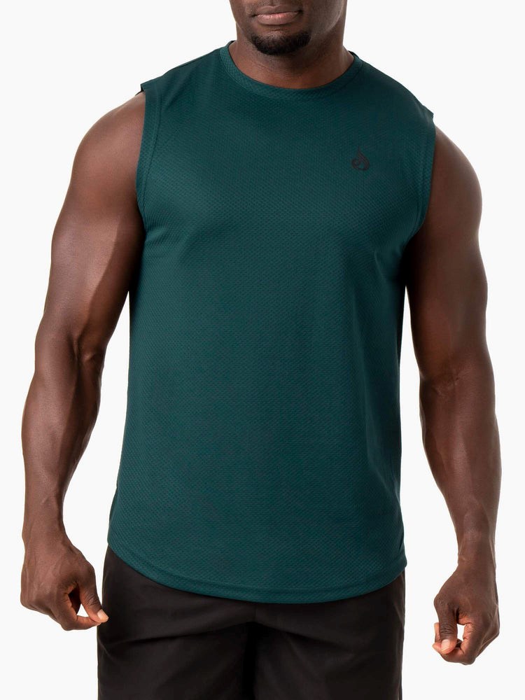 Ryderwear Reflex Mesh Baller Tank Emerald | CTL-927106