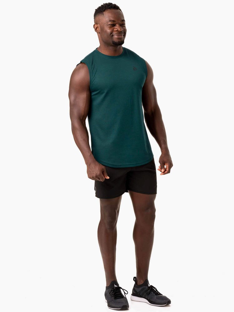 Ryderwear Reflex Mesh Baller Tank Emerald | CTL-927106