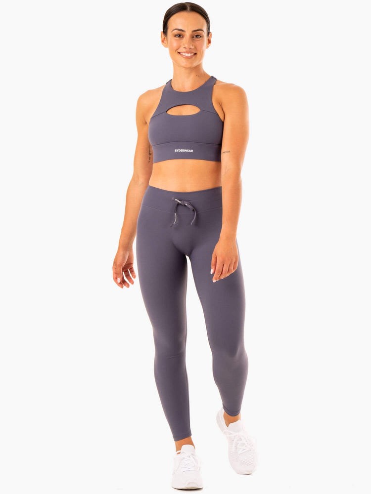 Ryderwear Replay High Waisted Leggings Charcoal | YNT-437528