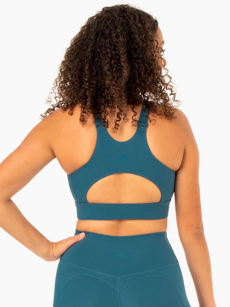 Ryderwear Reset High Impact Sports Bra Teal | GKZ-836742