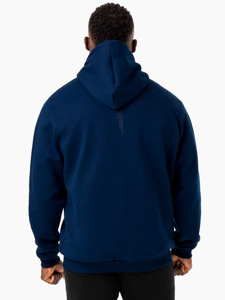 Ryderwear Reset Pullover Hoodie Blå | WDB-853419