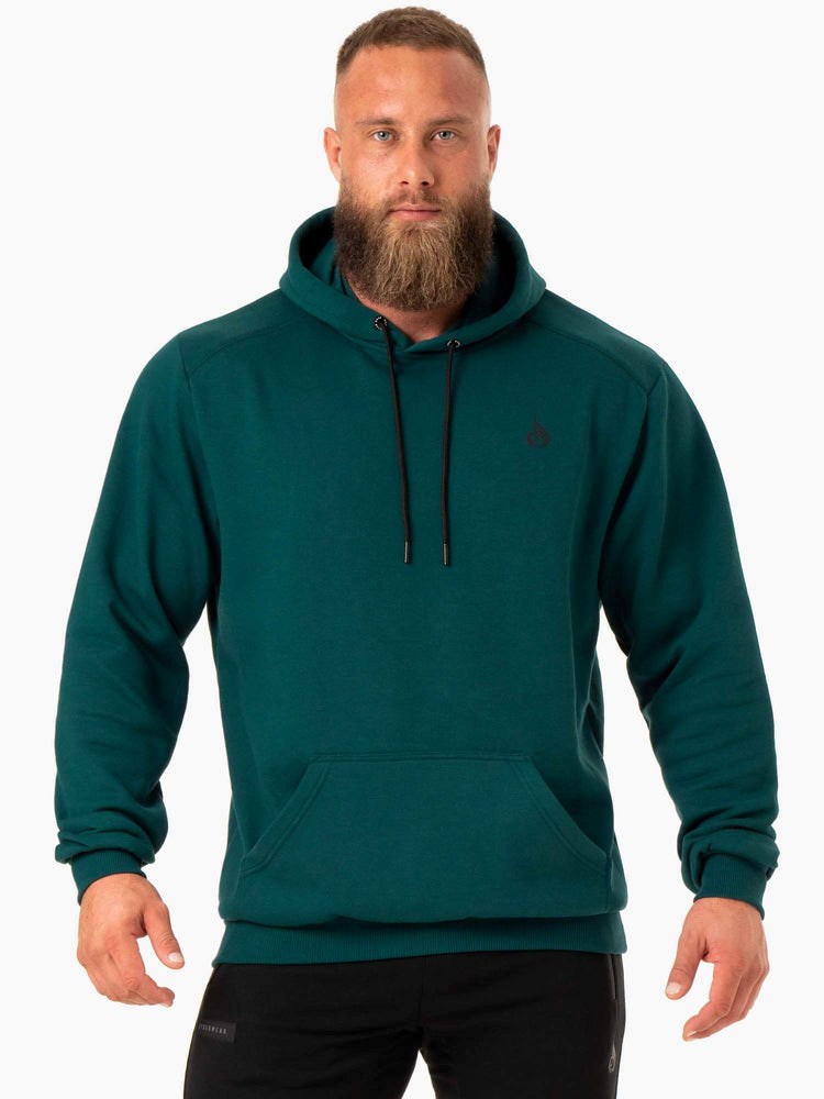 Ryderwear Reset Pullover Hoodie Emerald | FHN-259068