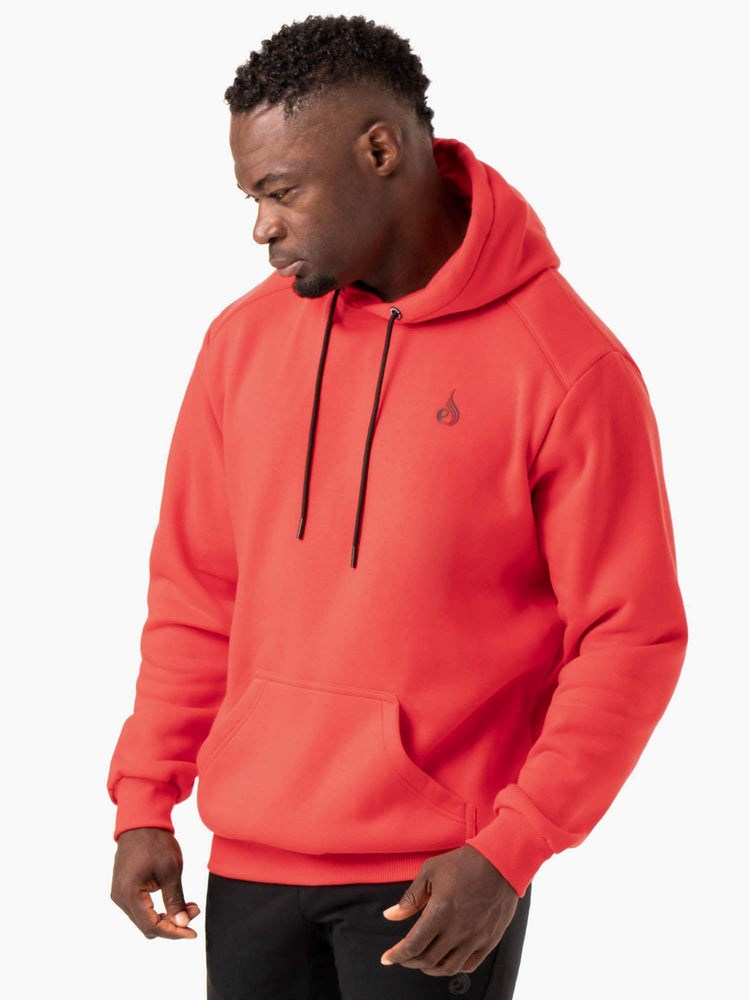 Ryderwear Reset Pullover Hoodie Röda | GUI-356921