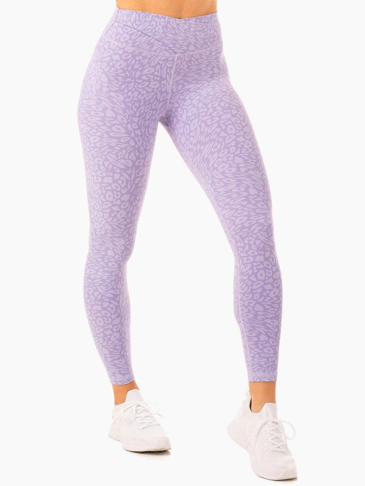 Ryderwear Rotation High Waisted Scrunch Leggings Leopard | HZF-983461