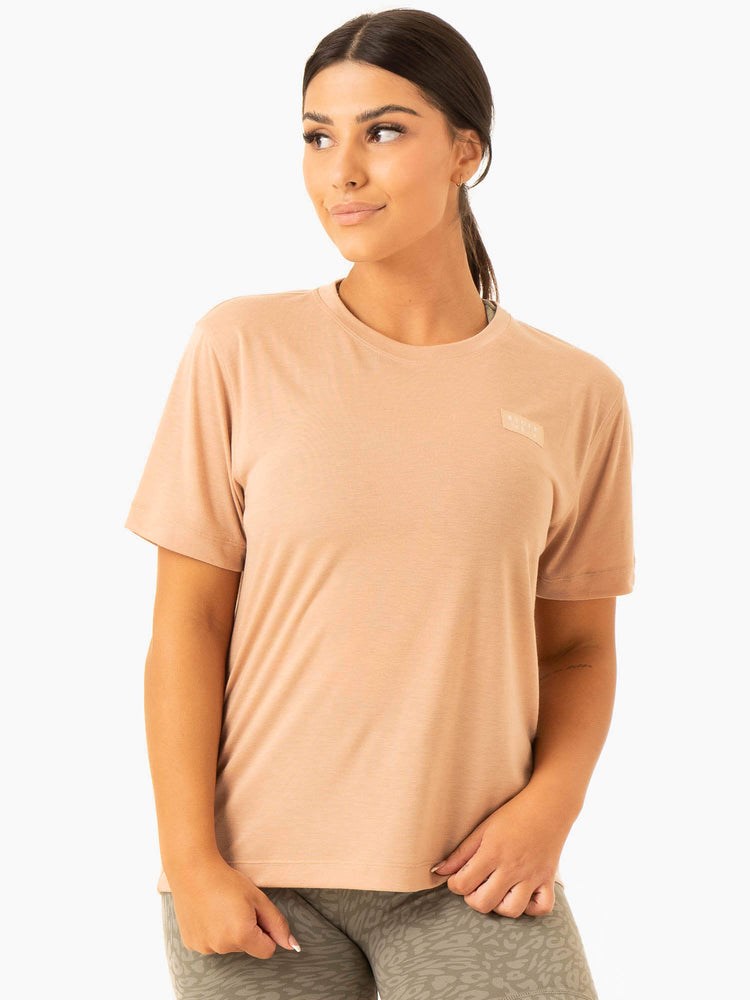 Ryderwear Rotation T-Shirt Sandstone | UMC-034651