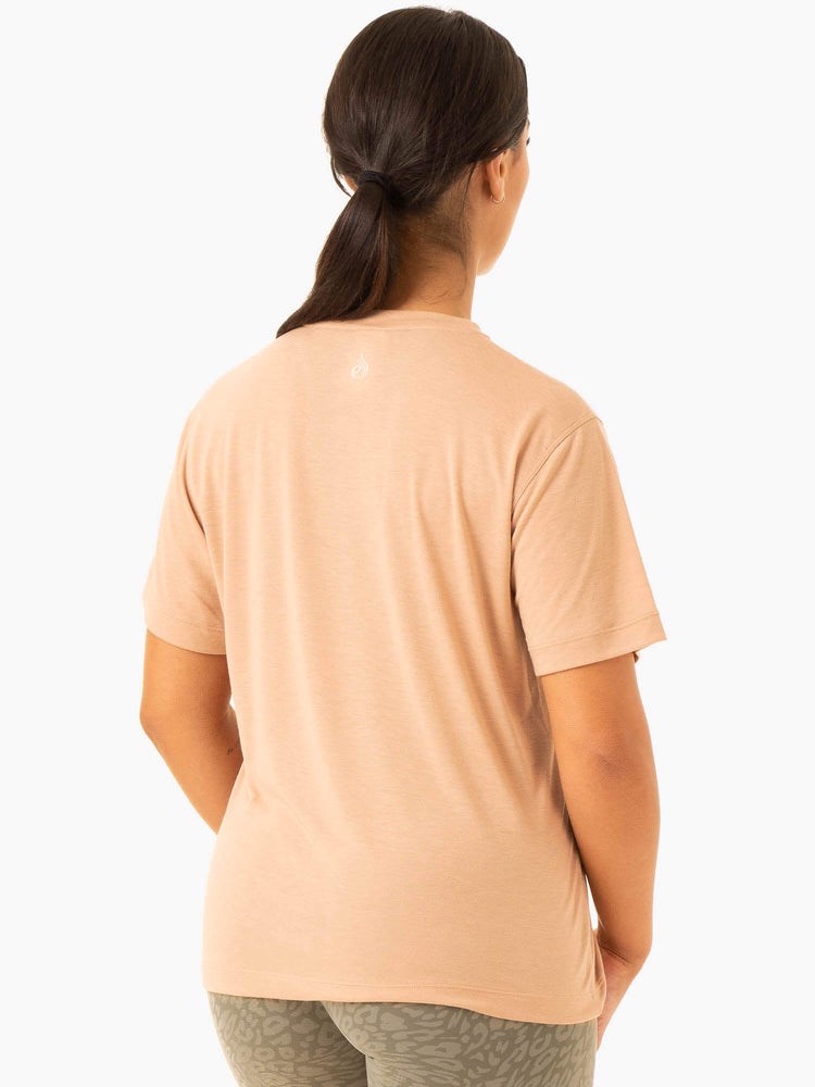 Ryderwear Rotation T-Shirt Sandstone | UMC-034651