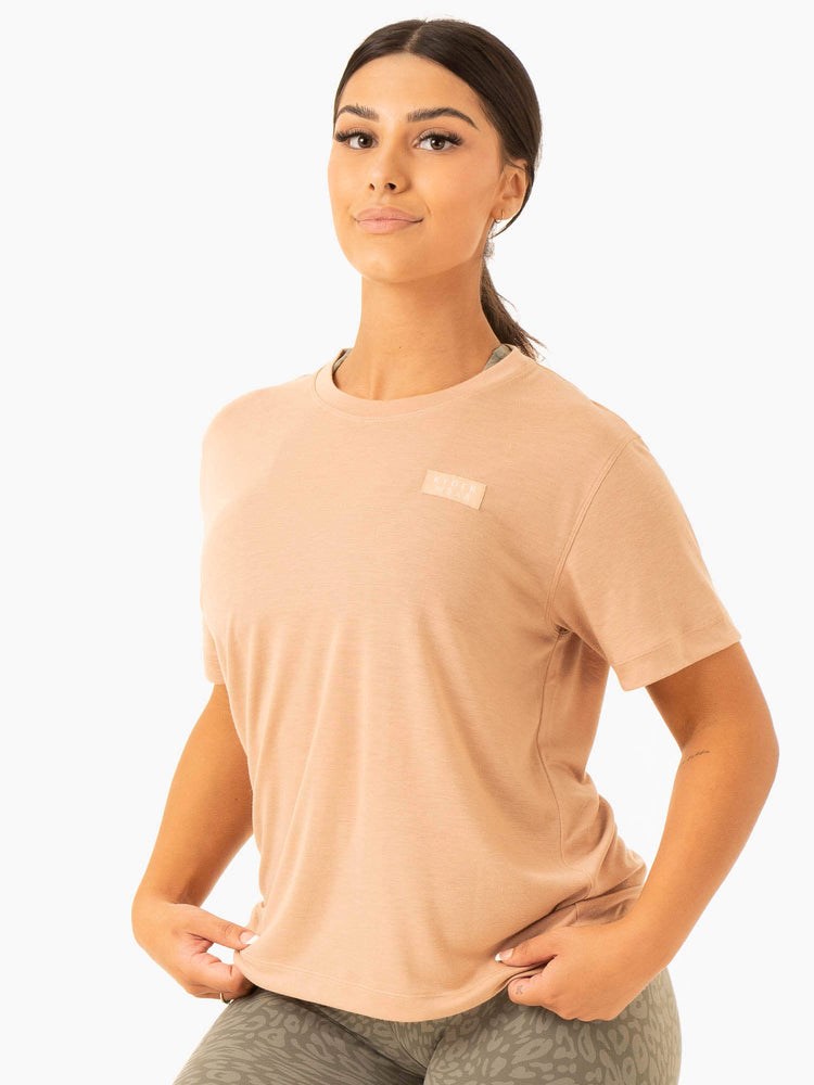 Ryderwear Rotation T-Shirt Sandstone | UMC-034651