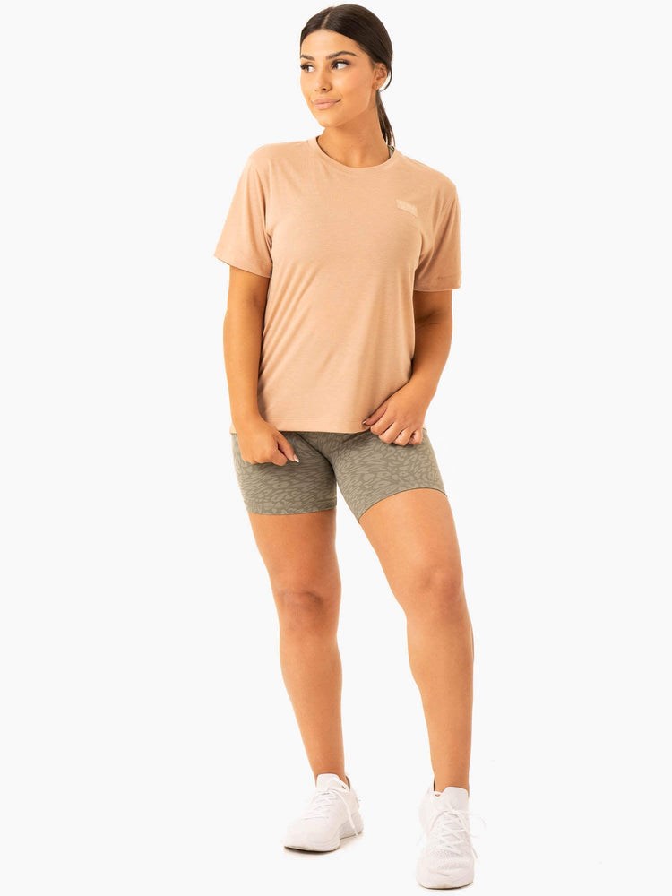 Ryderwear Rotation T-Shirt Sandstone | UMC-034651