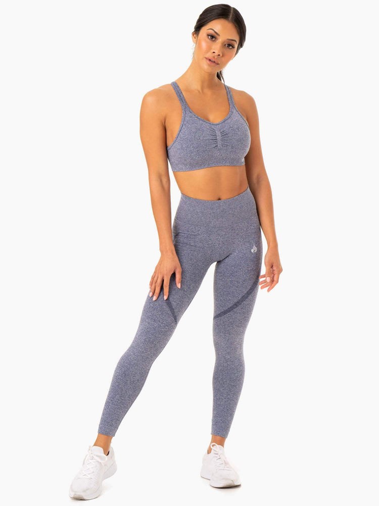 Ryderwear Sculpt Seamless Leggings Marinblå | LKV-429801