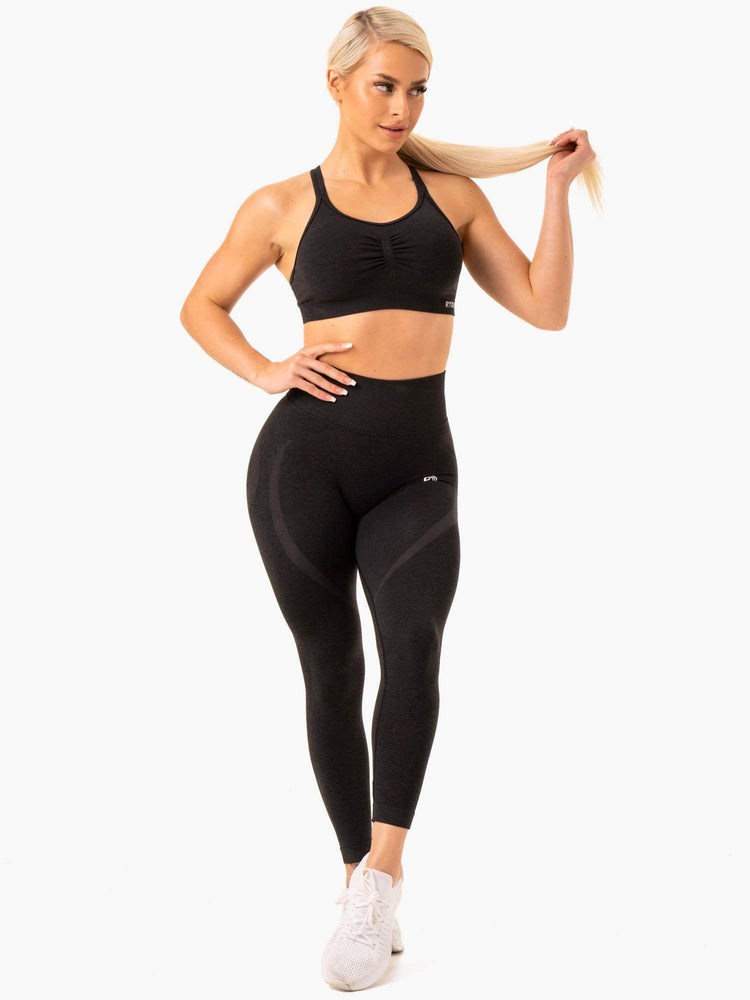 Ryderwear Sculpt Seamless Leggings Svarta | VTW-263410