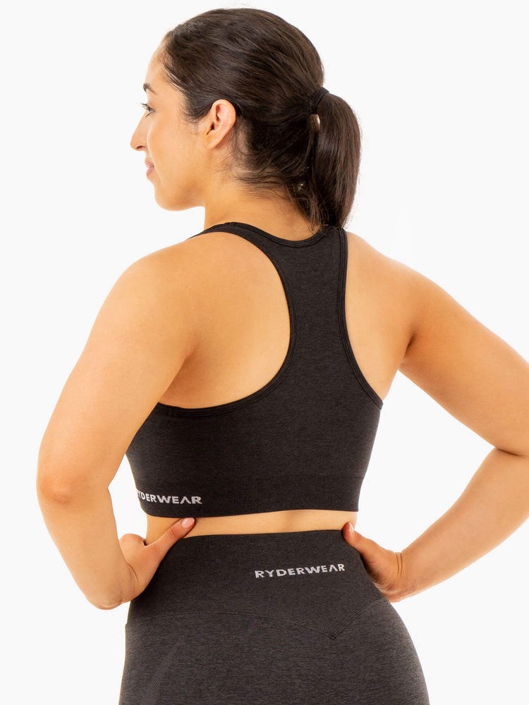 Ryderwear Sculpt Seamless Racer Back Sports Bra Svarta | JZA-326075