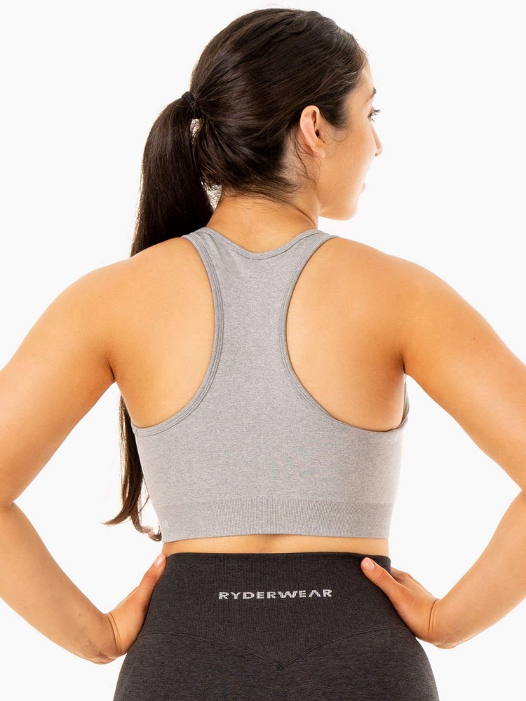 Ryderwear Sculpt Seamless Racer Back Sports Bra Grå | YGE-081436