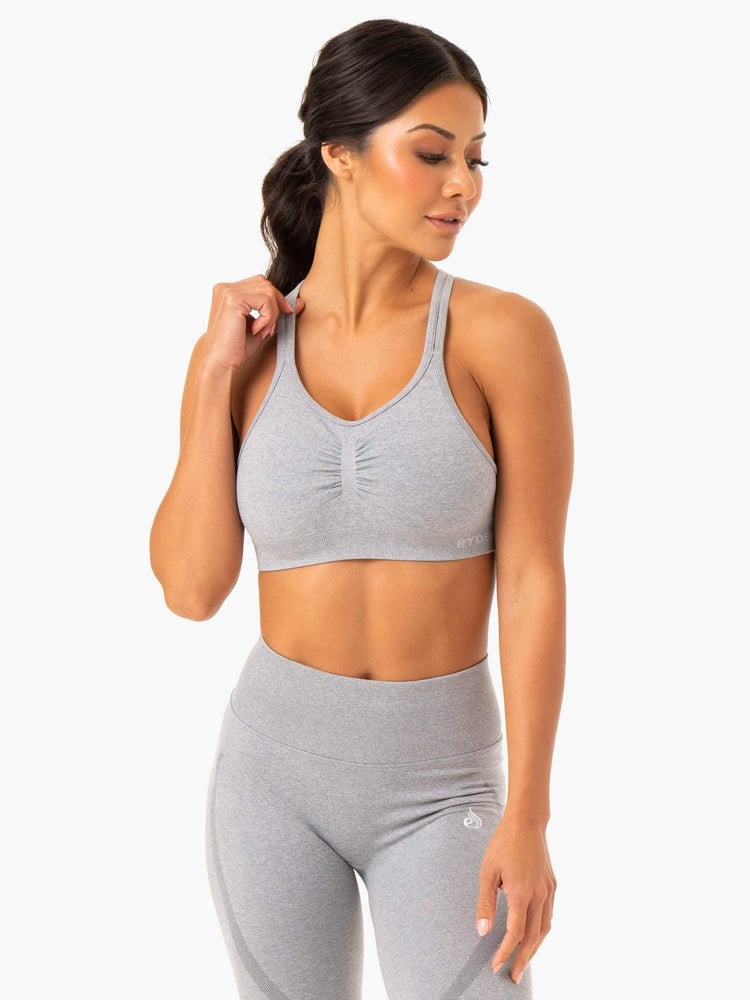 Ryderwear Sculpt Seamless Sports Bra Grå | VDM-597641